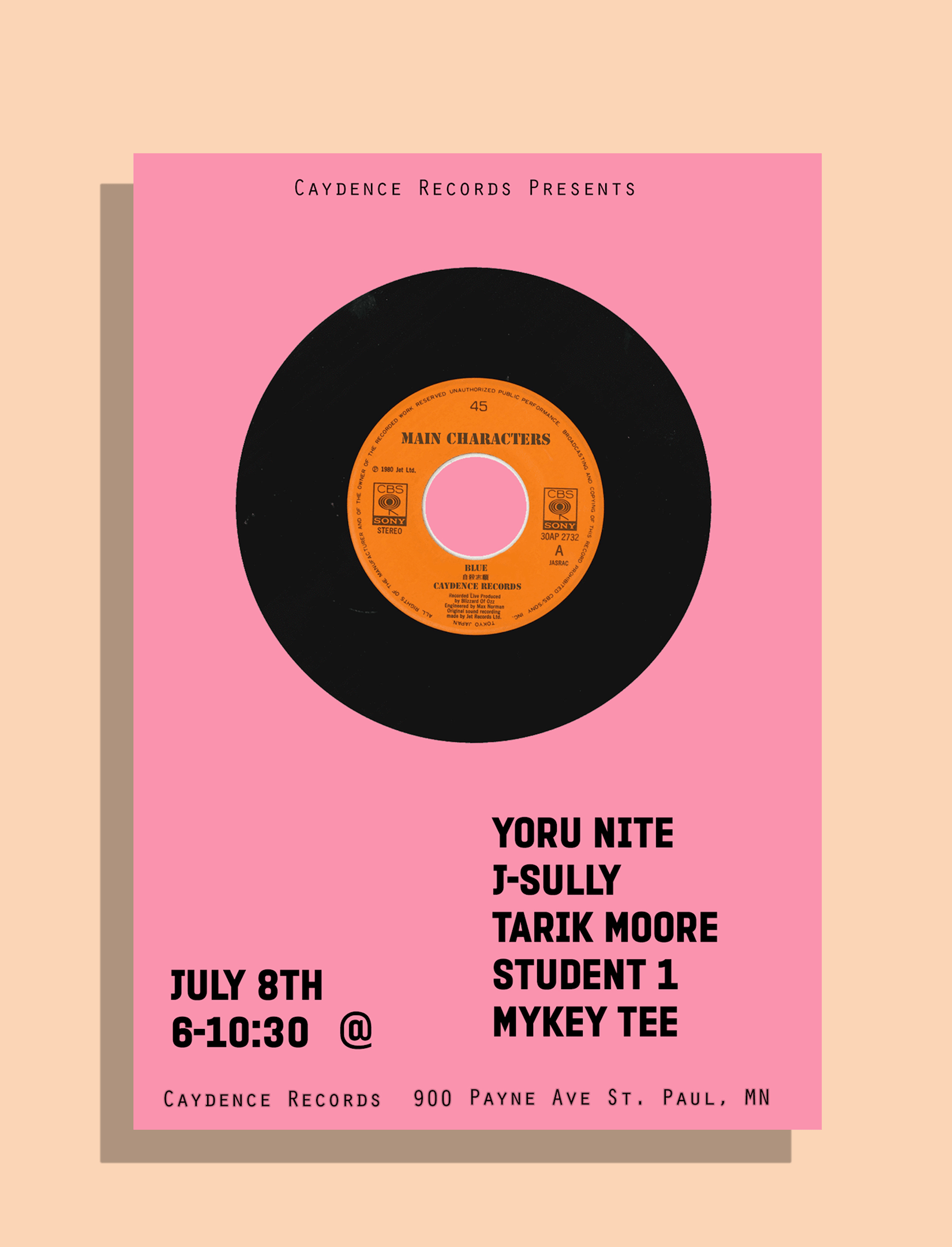 Main Characters Concert Event Flyer Example Venngage Flyer Examples