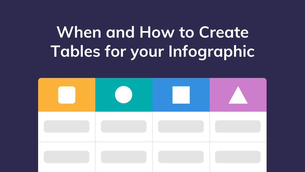 When and How to Create Table Infographics Venngage