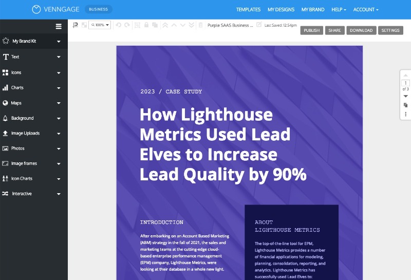 Online Case Study Template Create A Custom Case Study Venngage