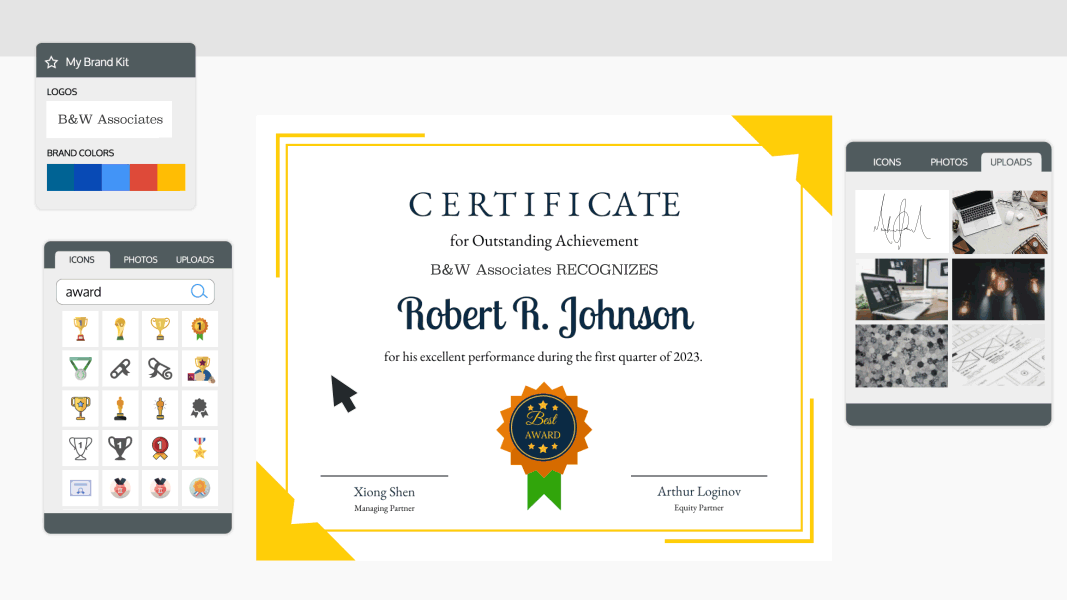 Venngage, the Online Certificate Maker
