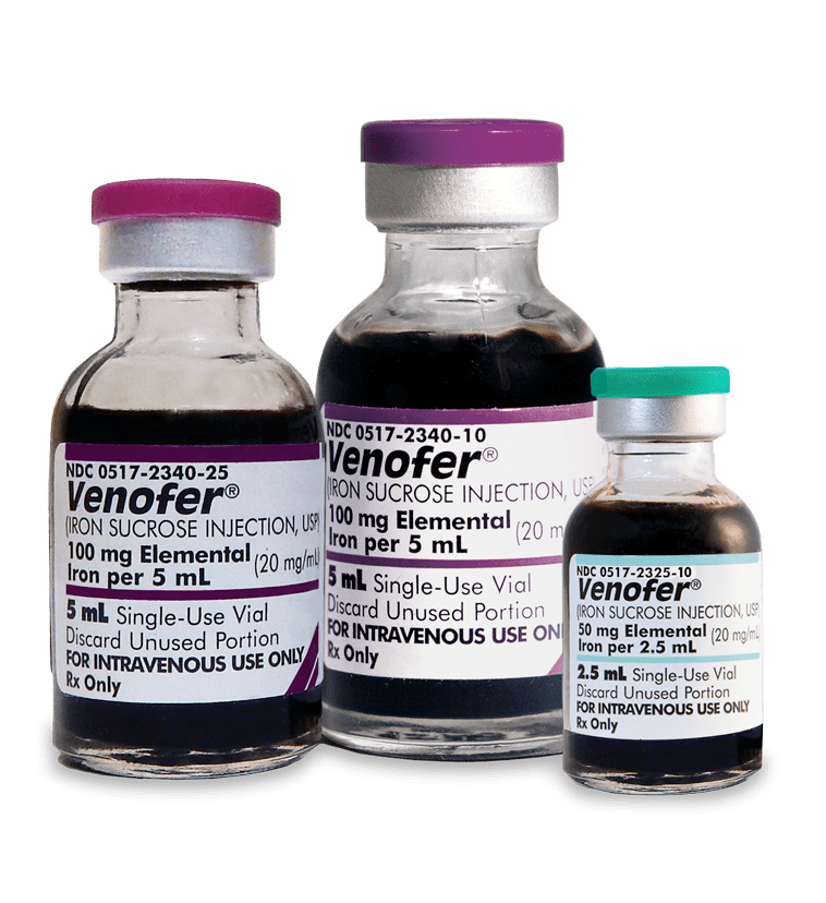 Venofer® (iron sucrose) injection, USP Official Site