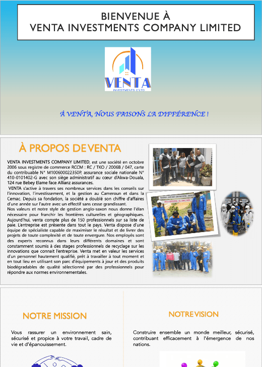 Document Archives Venta Investments Company Ltd