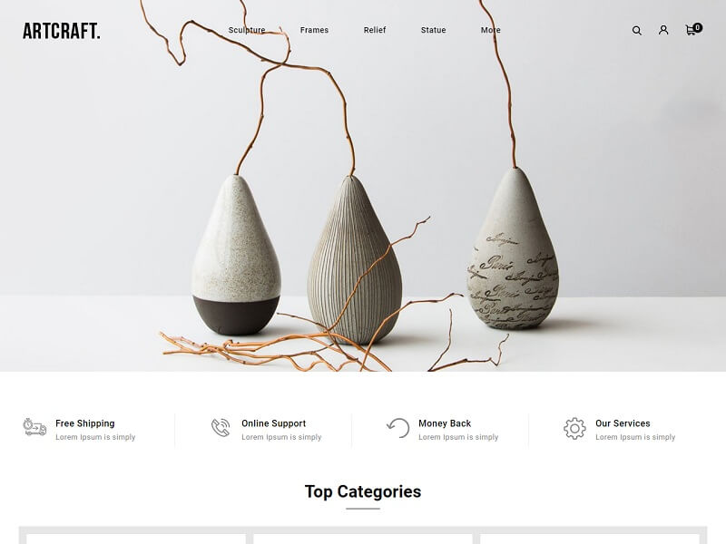 14+ Best Art And Culture OpenCart site Templates 2024
