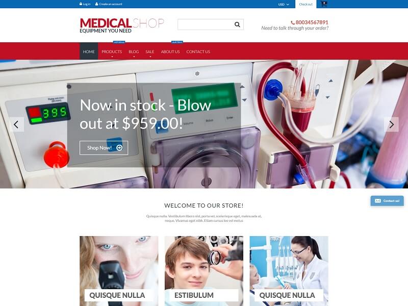 18+ Best Medical Healthcare Shopify site Templates 2024