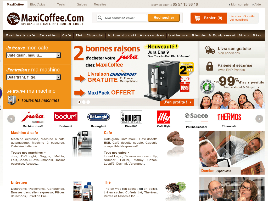 MaxiCoffee Vente Café & thé