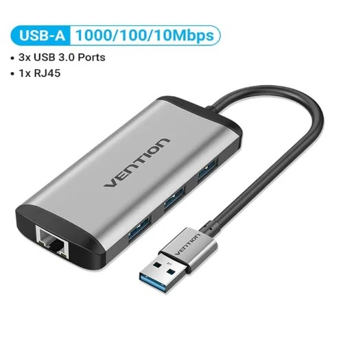 Vention USB USB3.0 Lan 1000Mbps Adapter, USB RJ45 USB HUB Vention Store Kenya