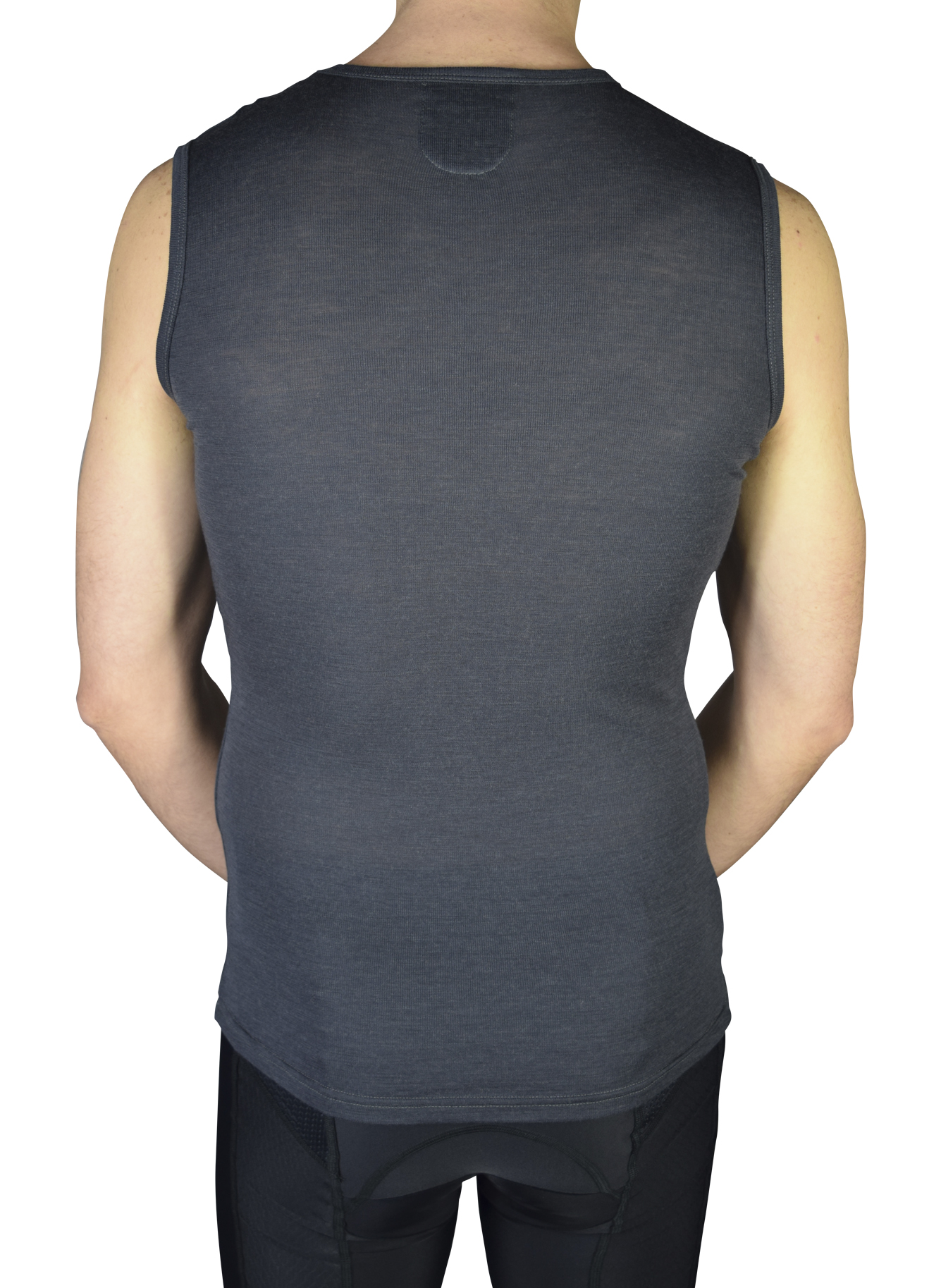Merino Sleeveless Undershirt Navy or Grey