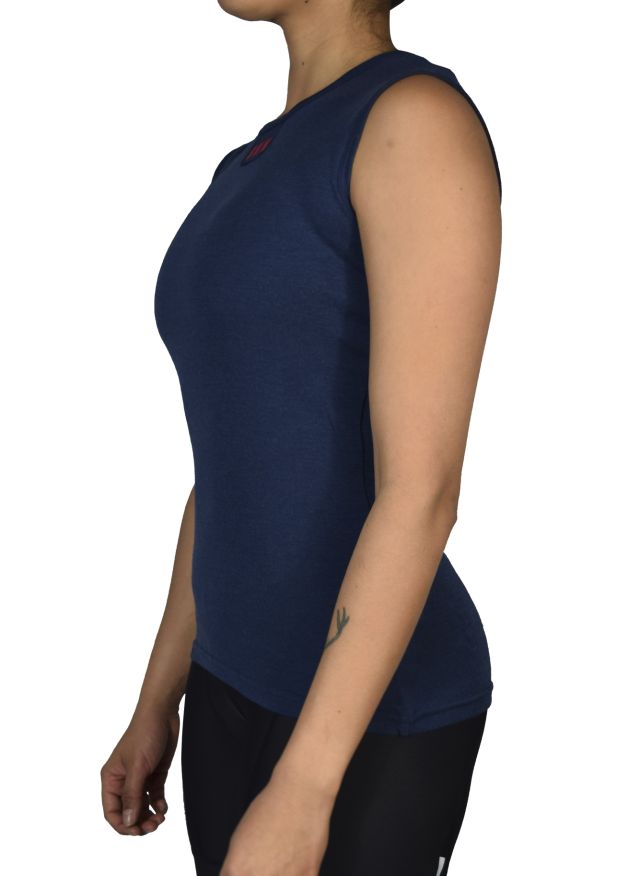 Merino Sleeveless Undershirt Navy or Grey