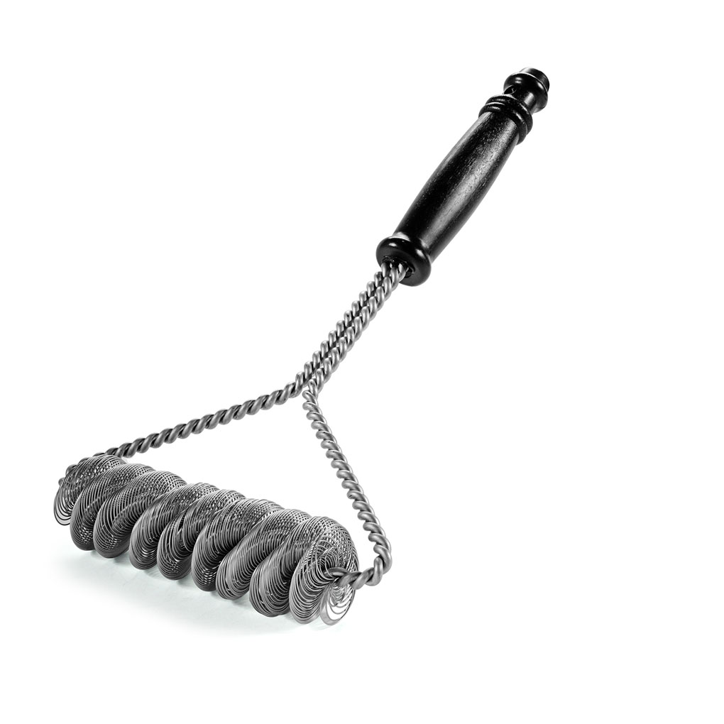 12″ QUAD SPRING SAFETY DOUBLEHELIX BRISTLEFREE BBQ GRILL BRUSH