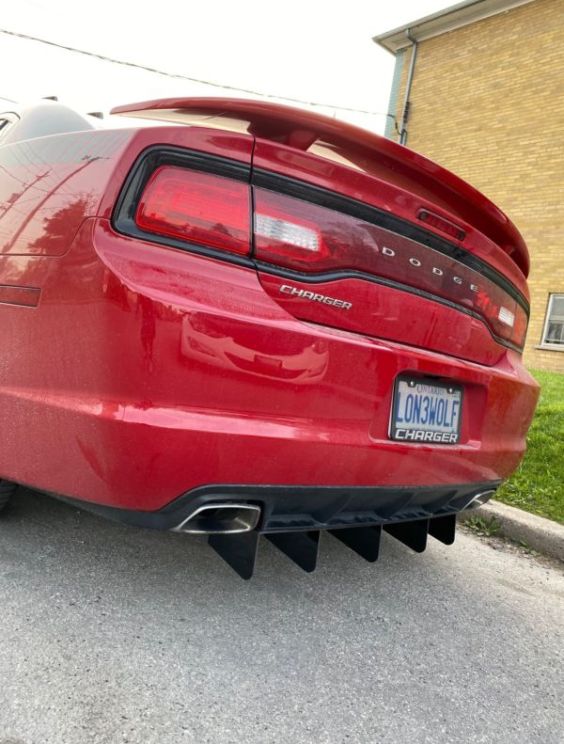 2011 dodge charger rt rear diffuser