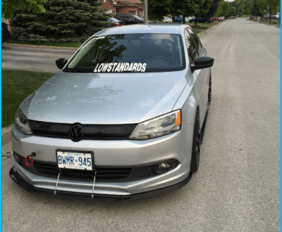 2011-2014 Volkswagen Jetta MK6 Votex Lip 2PC Front Splitter - Ventus