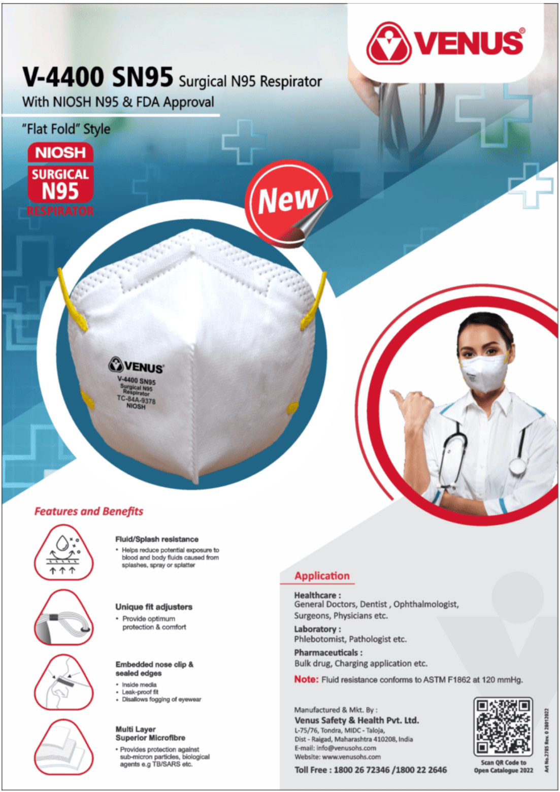 Benefits of Surgical N95 over NIOSH N95 VENUS Safety