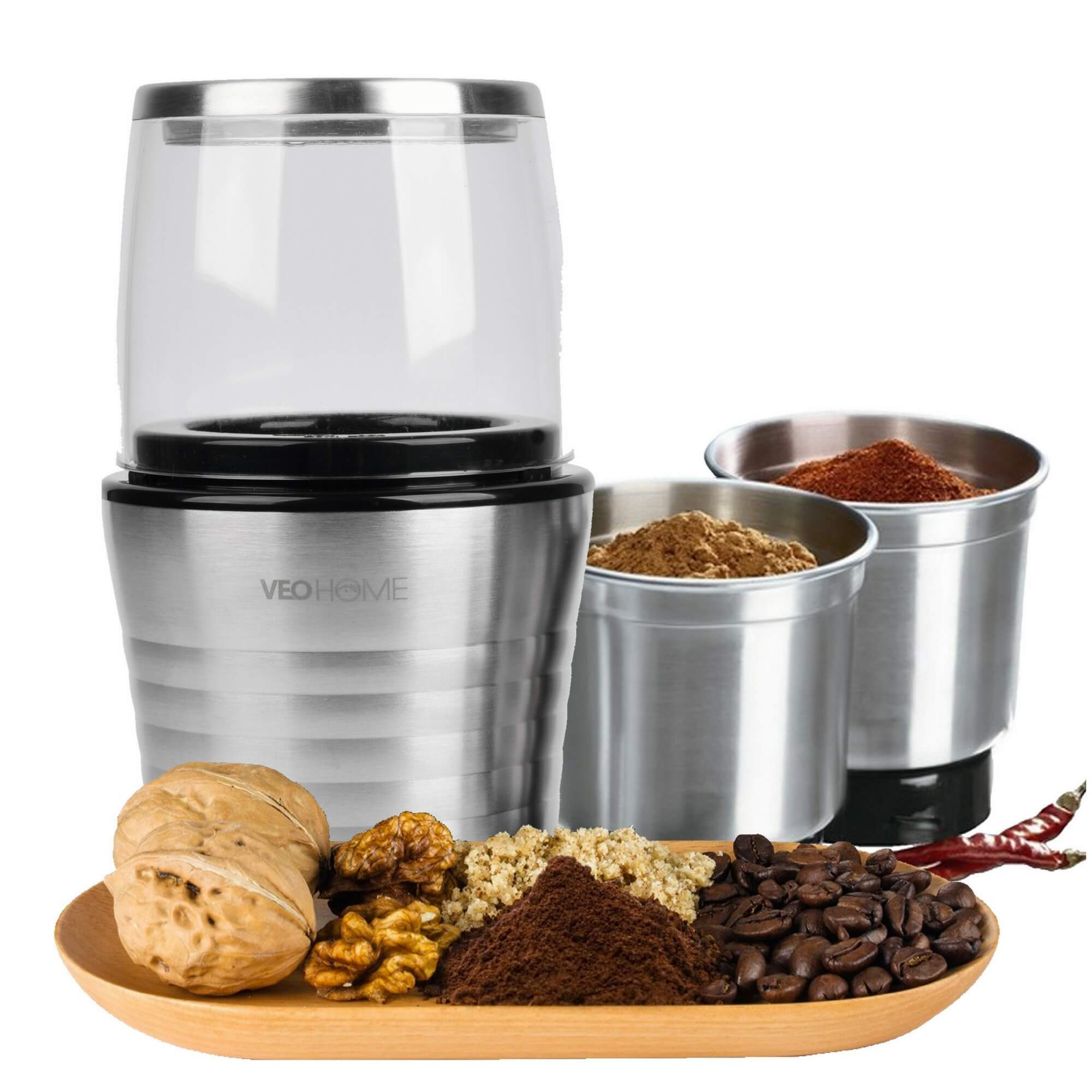 Moulin électrique à café, graines et épices VeoHome