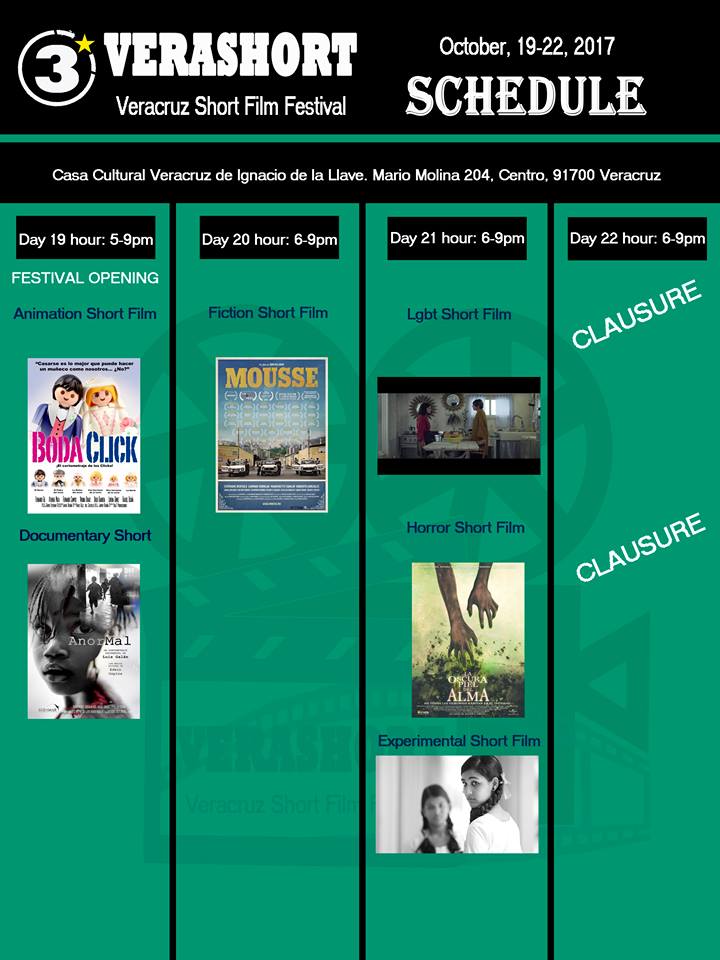 Programme VERACRUZ ITINERANT SHORT FILM FESTIVAL
