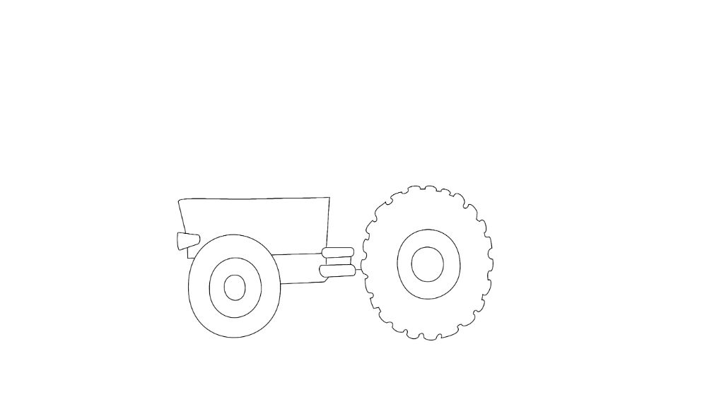 How to Draw a Tractor (Simple StepbyStep Instructions) VerbNow
