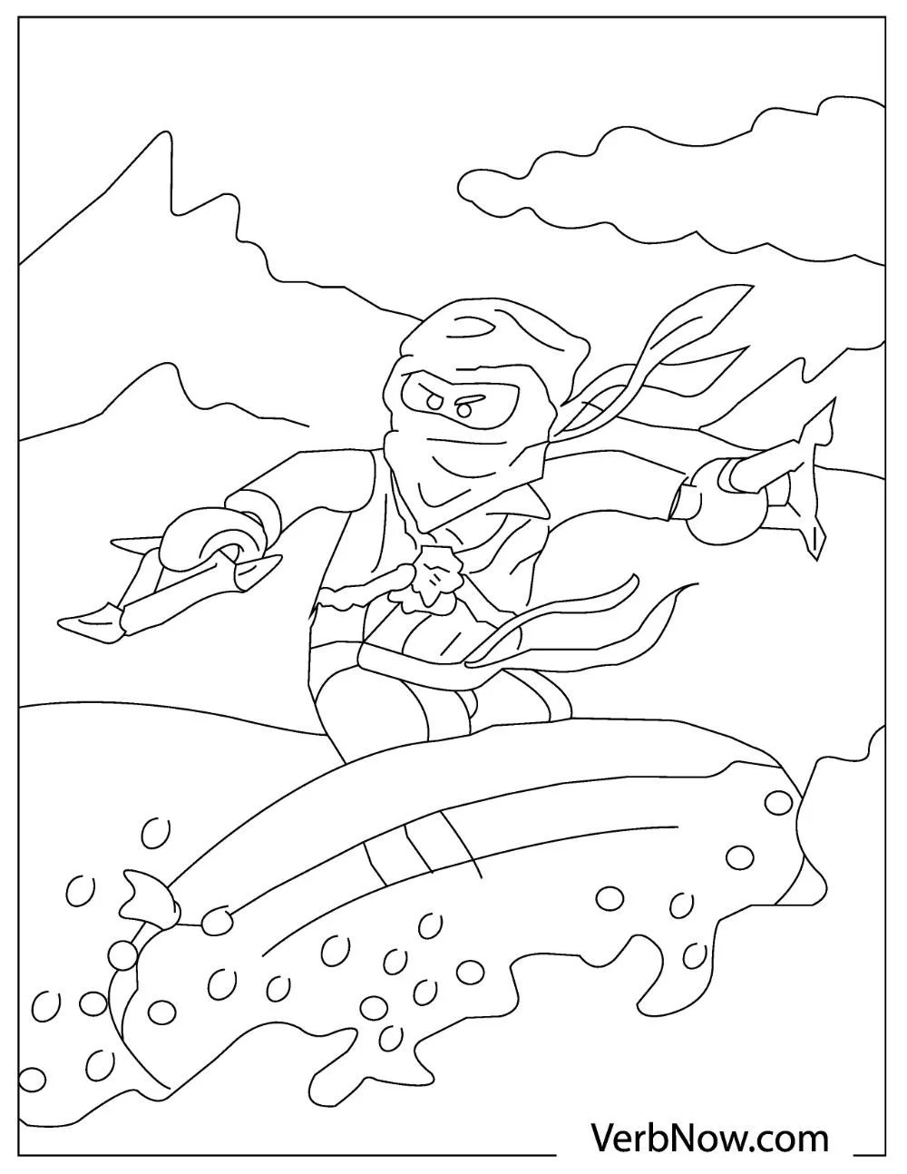 Lego Ninjago Nya Coloring Pages Coloring Pages For Kids