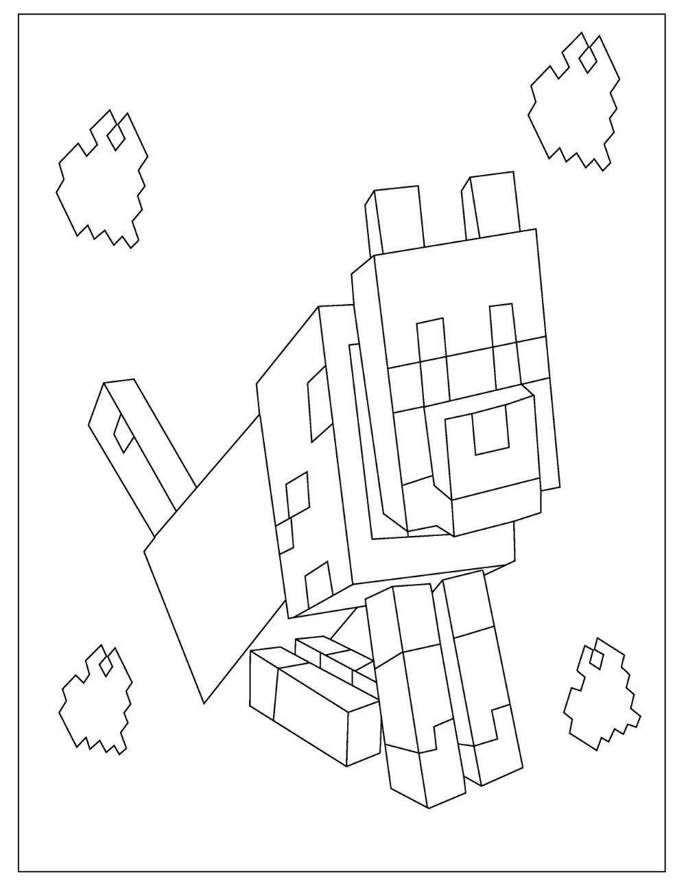 Free MINECRAFT Coloring Pages for Download (Printable.