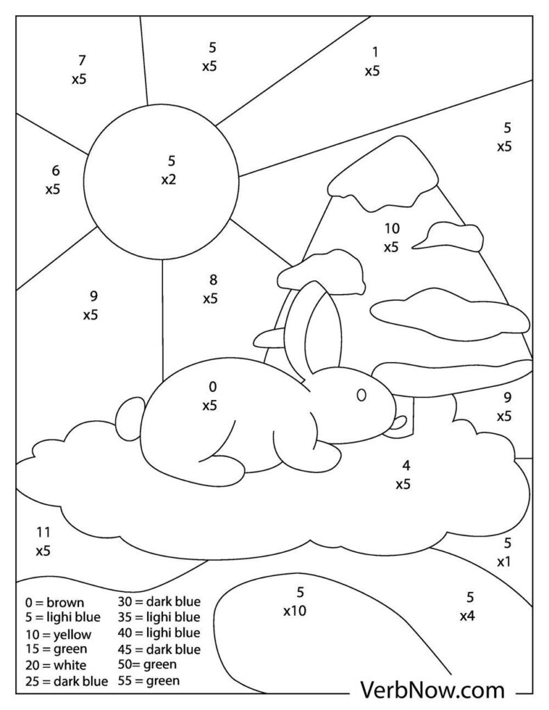 Free MATH Coloring Pages & Book for Download (Printable PDF) VerbNow