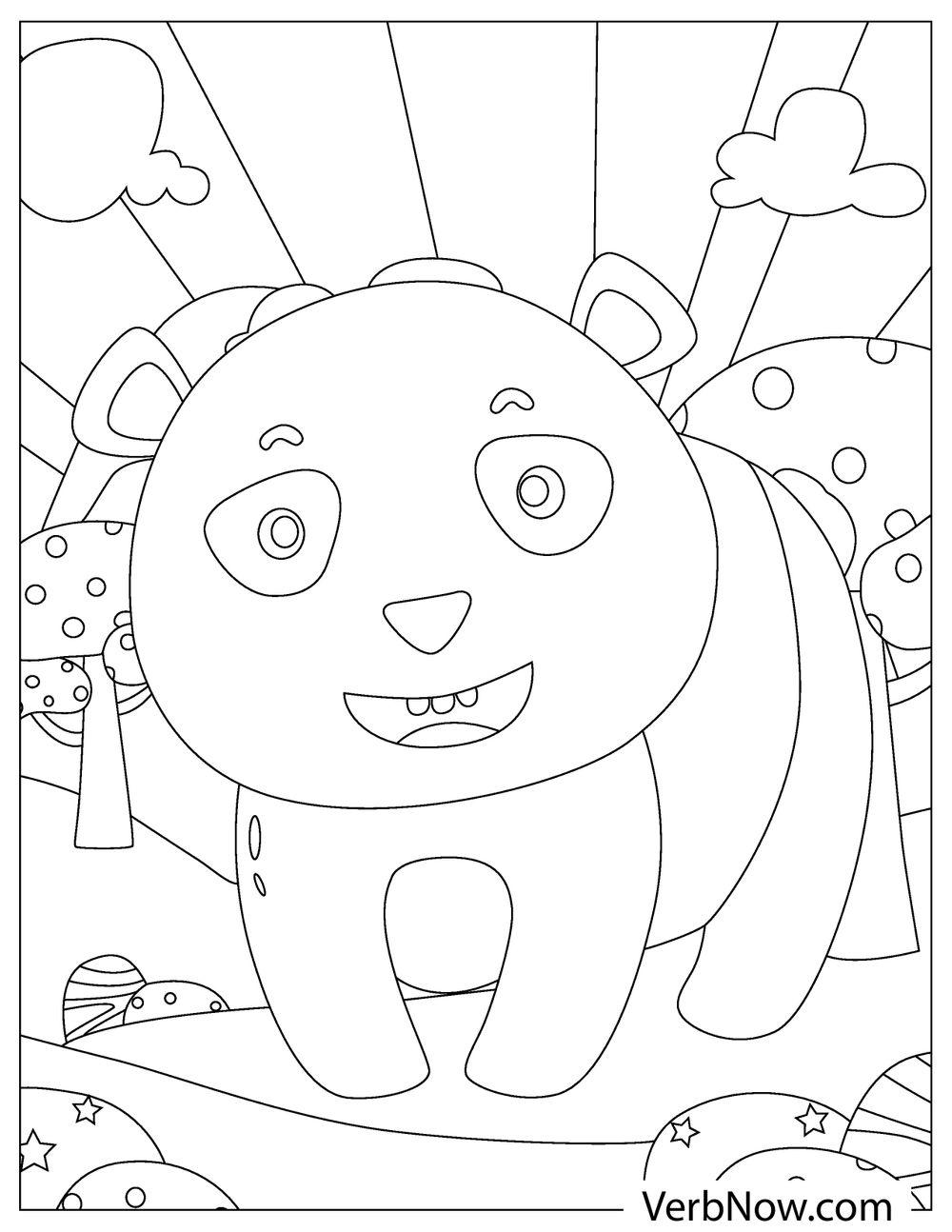 Free Panda Bears Coloring Pages for Download (Printable PDF)