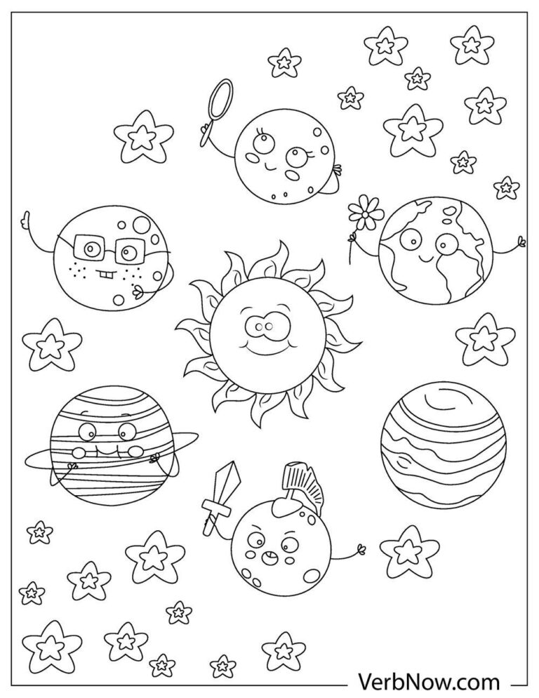 Free SOLAR SYSTEM Coloring Pages for Download (Printable PDF)