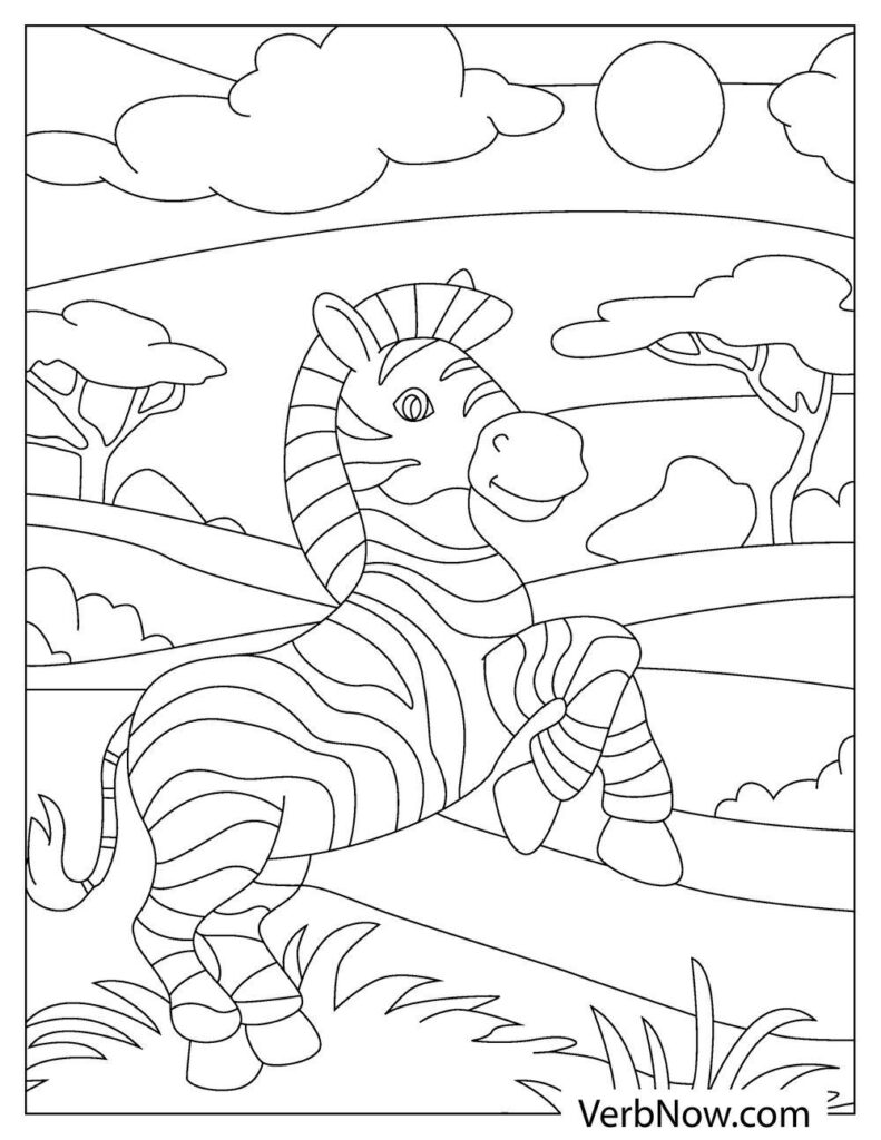 Free ZEBRA Coloring Pages & Book for Download (Printable PDF) - VerbNow