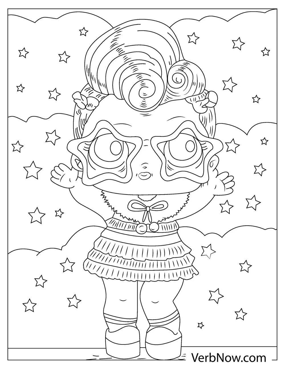 Free DOLL Coloring Pages for Download (Printable PDF)