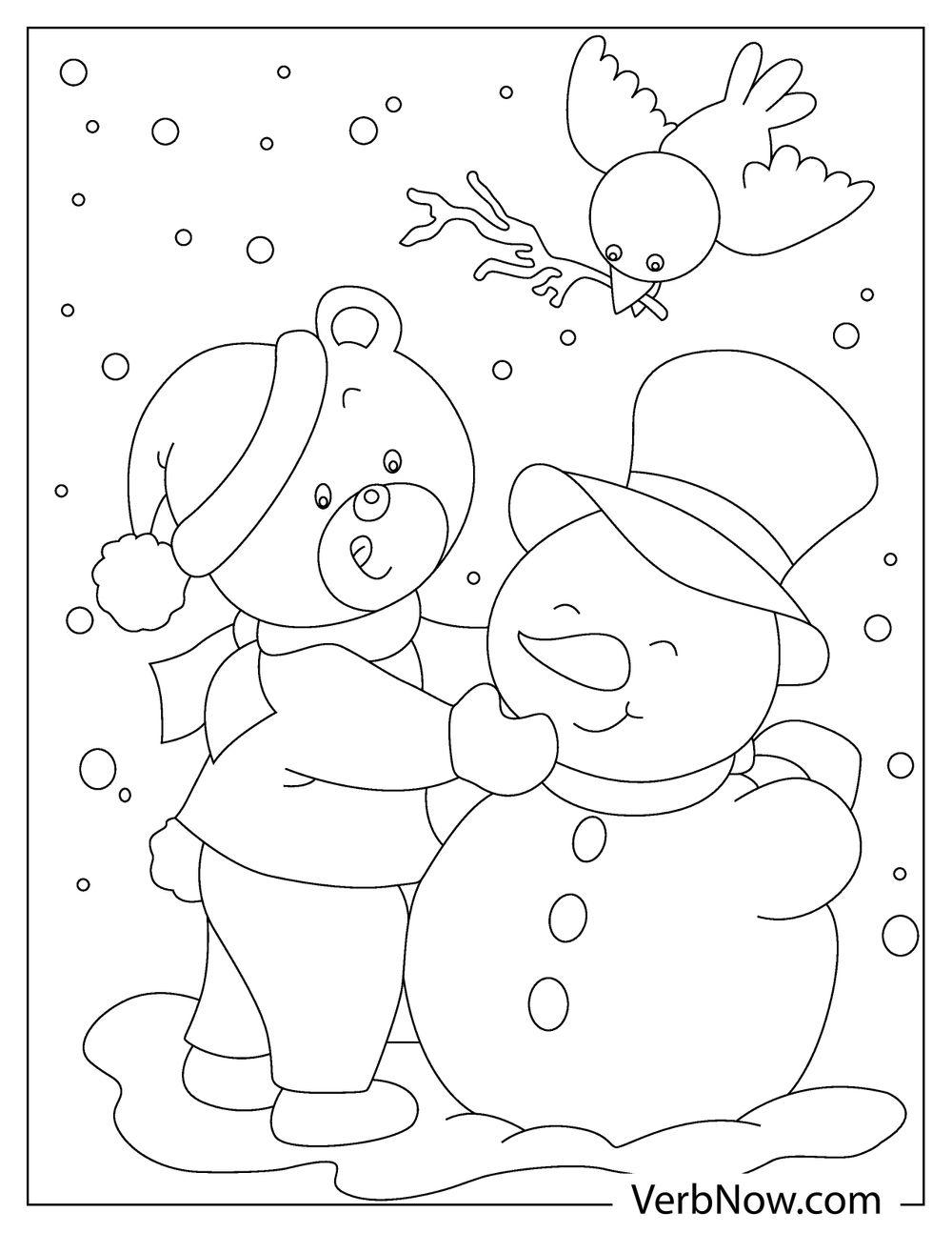 Free JANUARY Coloring Pages for Download (Printable PDF)