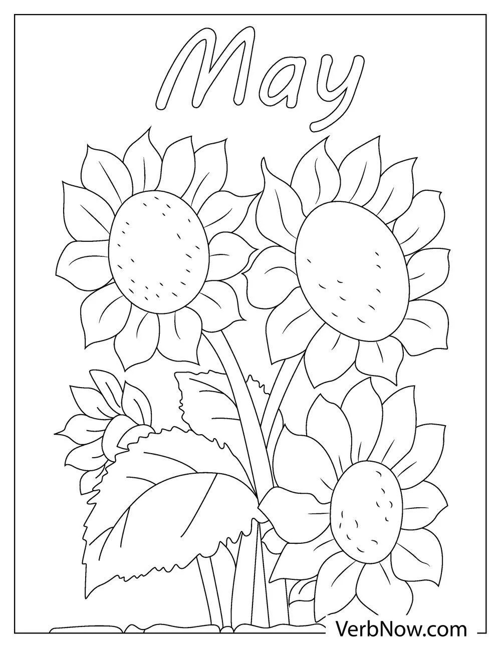 Free MAY Coloring Pages for Download (Printable PDF)