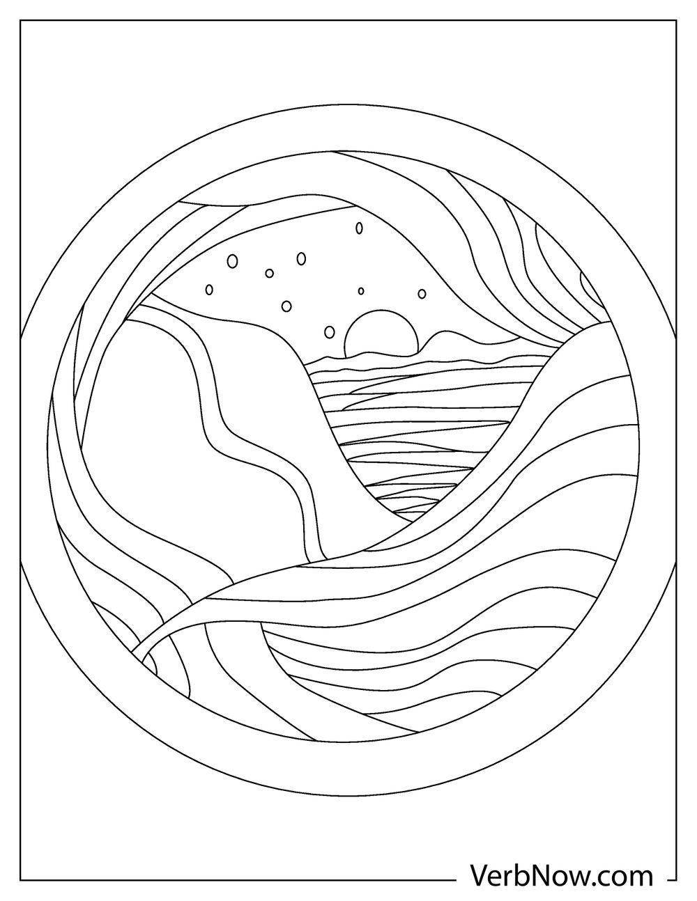 Free SUNSET Coloring Pages for Download (Printable PDF)