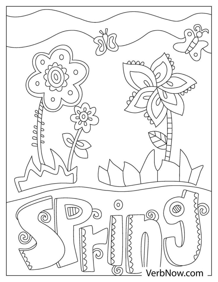 Free SPRING Coloring Pages for Download (Printable PDF) Free SPRING Coloring Pages for Download (Printable PDF)