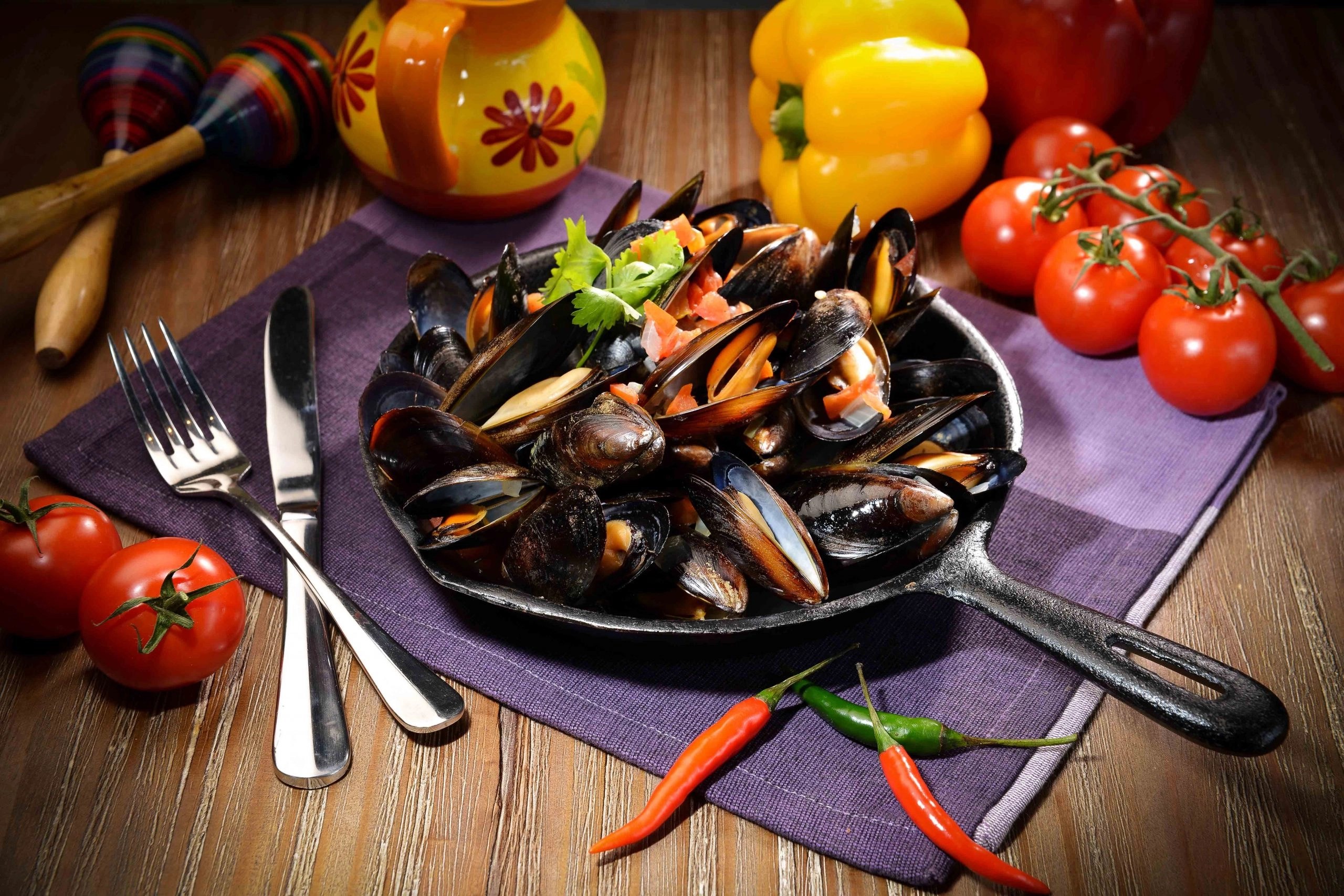 Blue Mussels en White Wine to Verde MAR