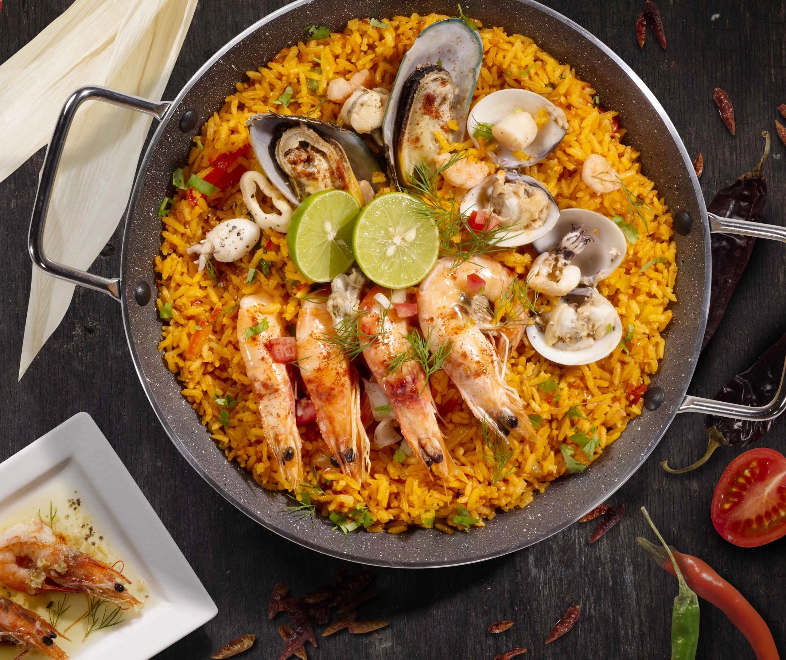 Mexican Seafood Paella to Verde MAR
