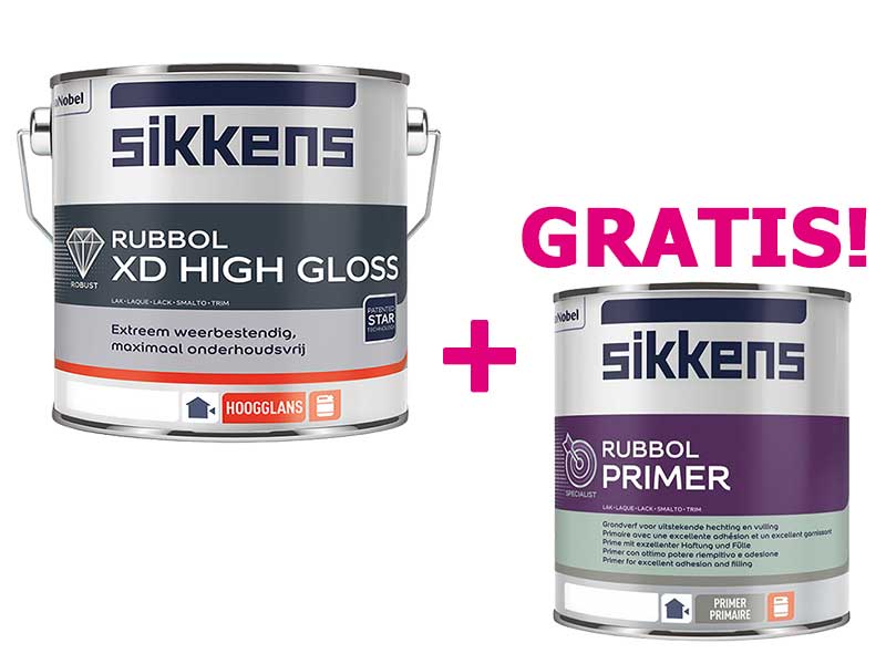 Sikkens Rubbol Xd High Gloss + Sikkens Rubbol Primer Gratis