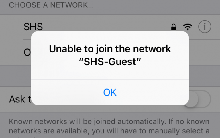 WiFi Unable to Join the Network Error on iPhone & iPad Vergizmo