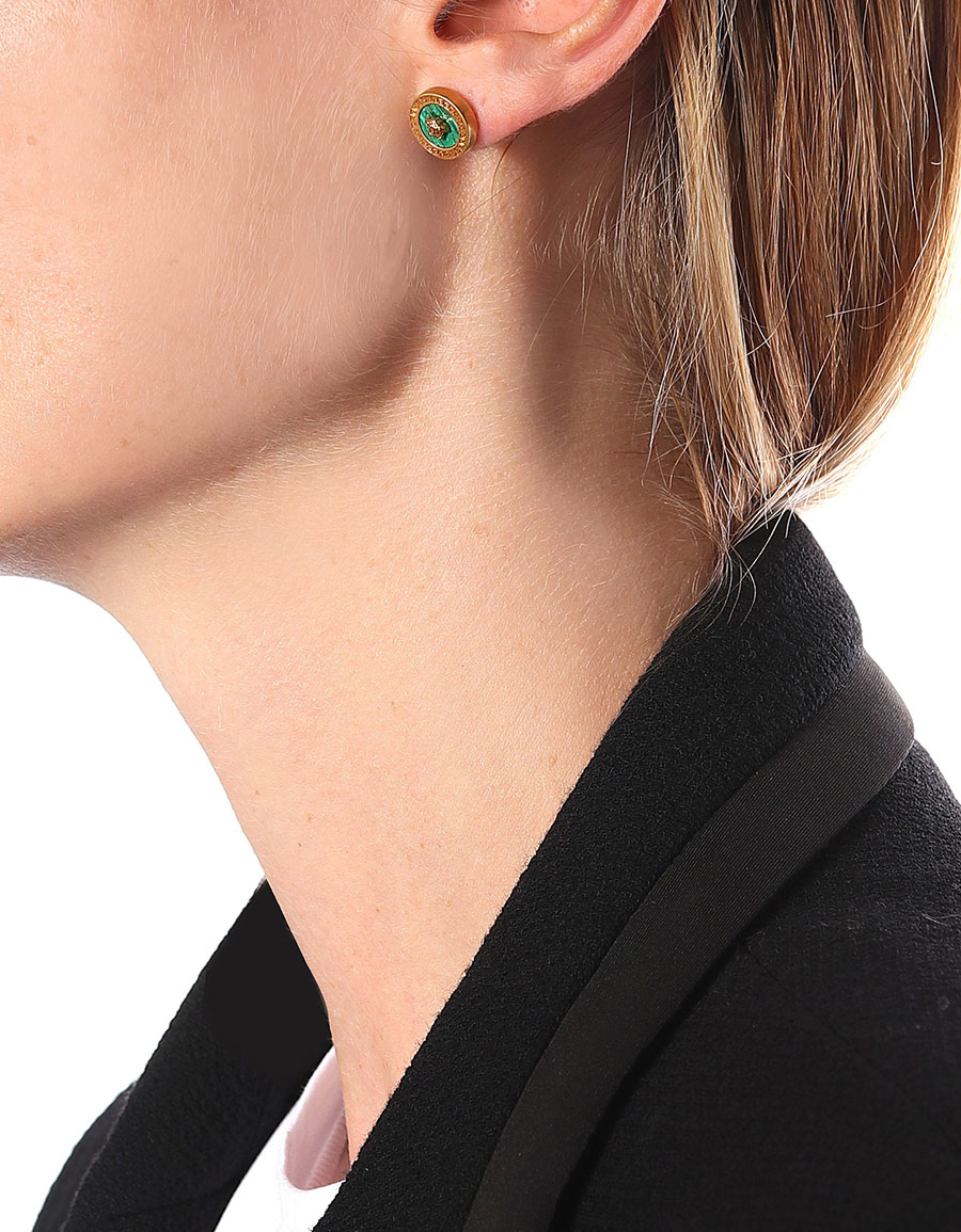 VERSACE Medusa stud earrings · VERGLE