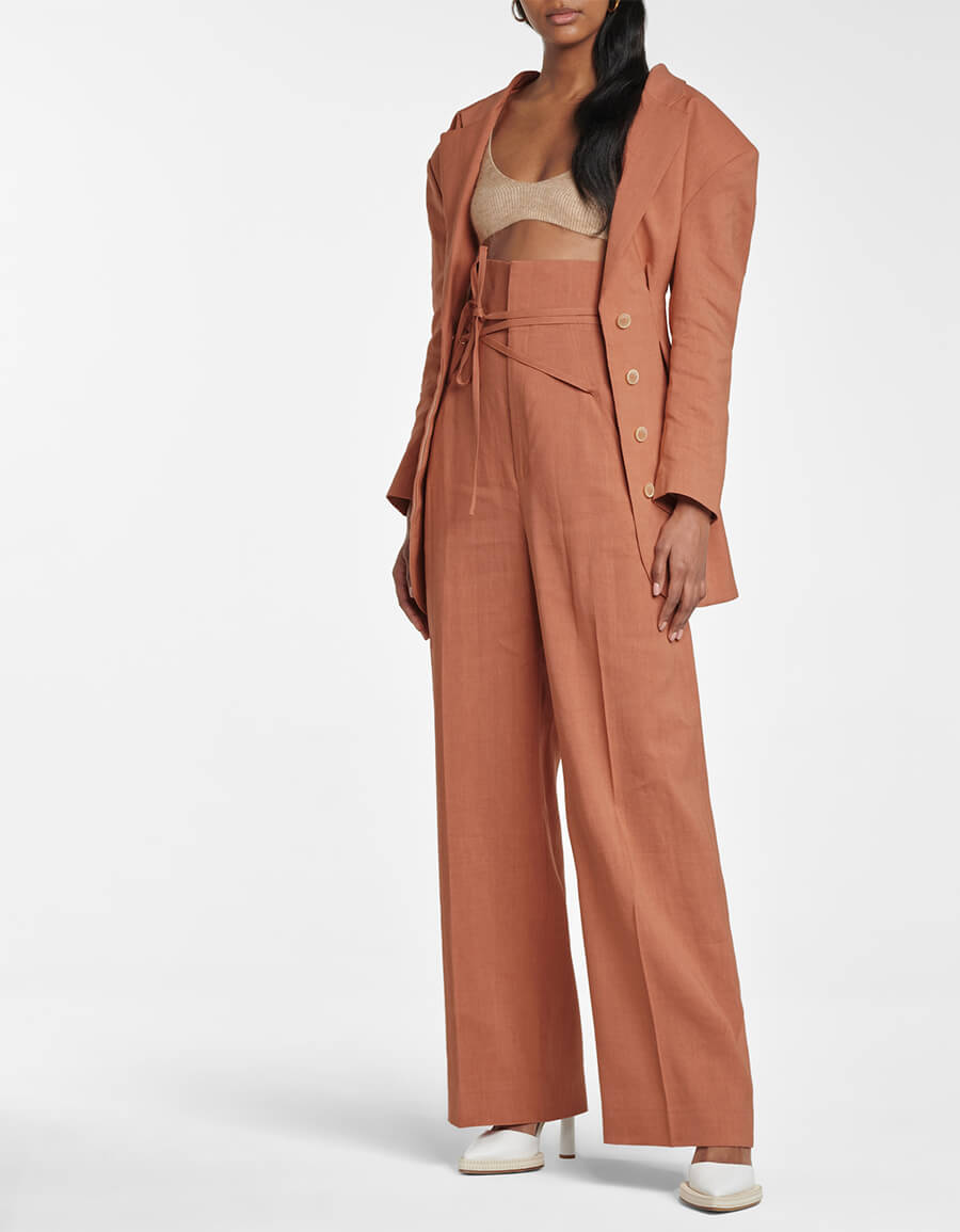 JACQUEMUS Le Pantalon Sauge wideleg pants · VERGLE