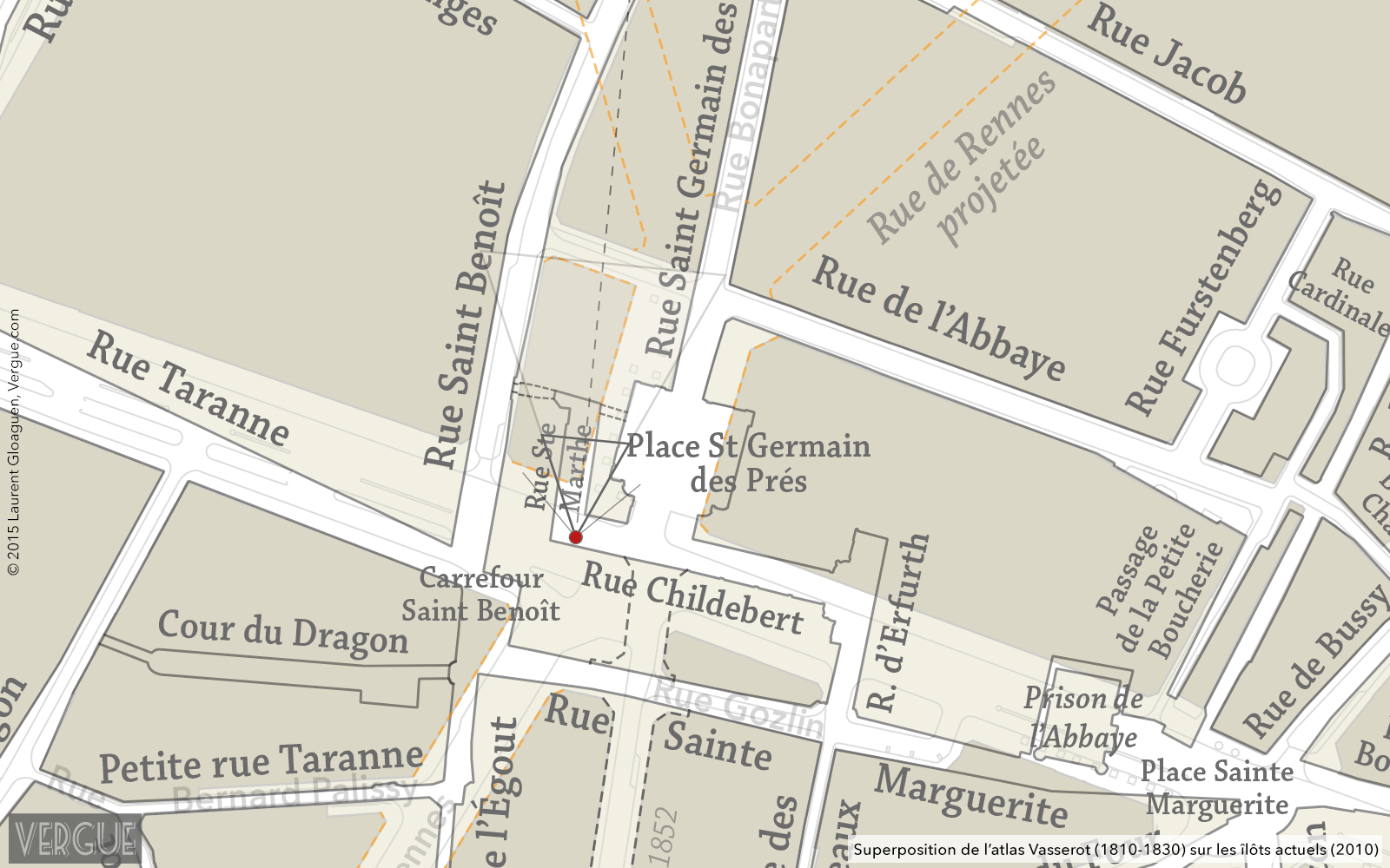 Rue Sainte Marthe, c. 1867 Vergue