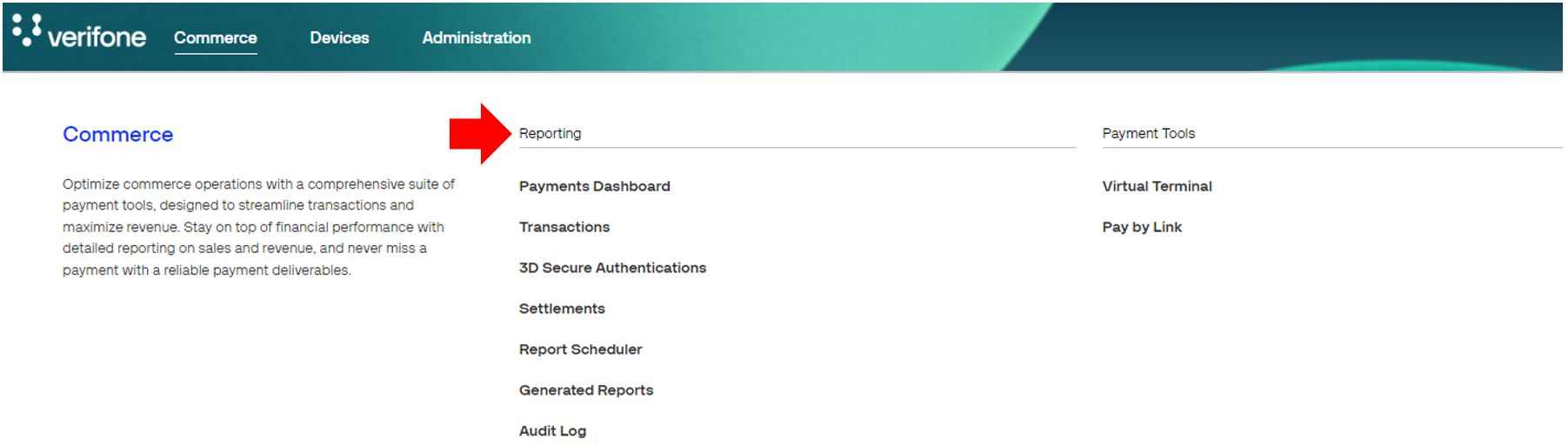 Commerce | Verifone Central | Verifone Developer Portal