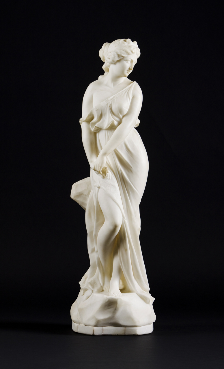 [Auction 4] Lot 75 White marble sculpture VERITAS Art Auctioneers