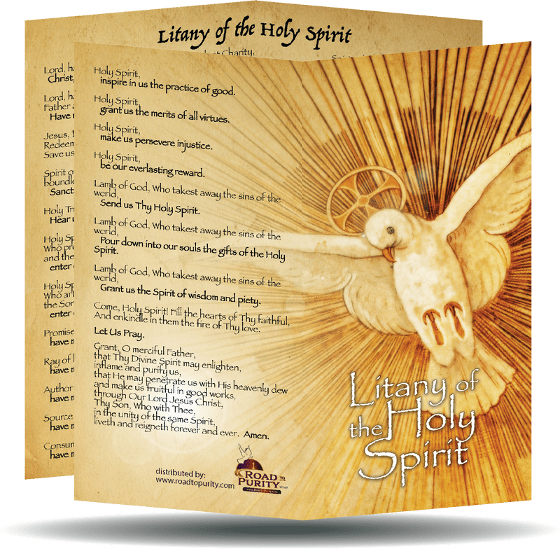 Litany To The Holy Spirit Litany Card