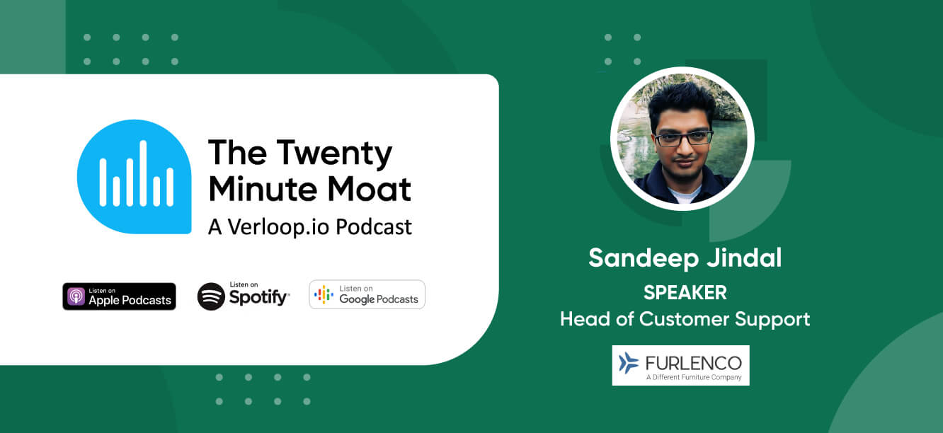 Furniture, WFH & Defining Customer Support by Sandeep Jindal Podcast