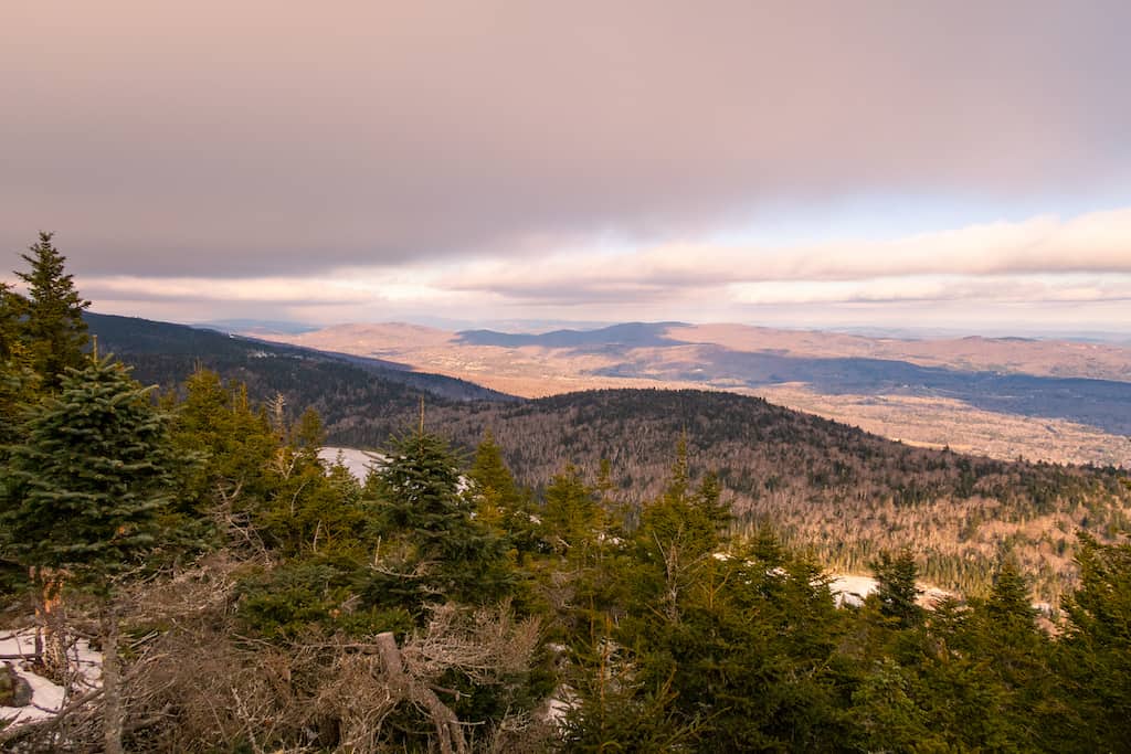 Haystack Mountain in Vermont Winter Hiking in Wilmington