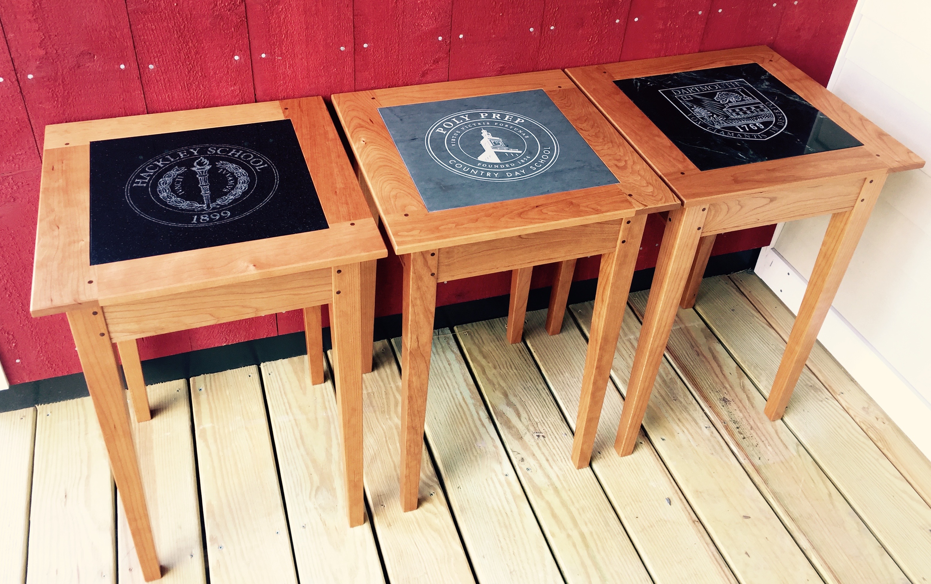 Unique, customized, handmade locally sourced stone & wood tables