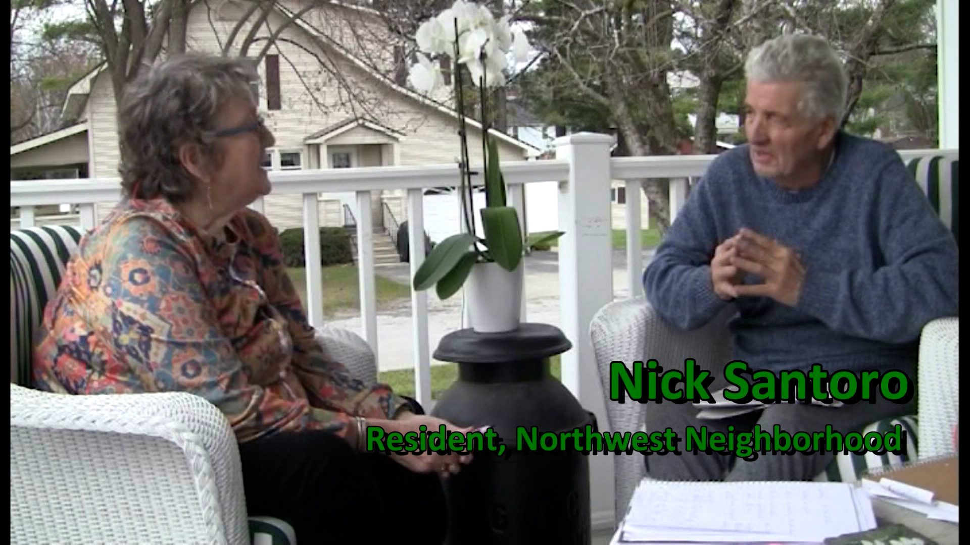 On the Porch in Rutland City Vermont Tree Spirits