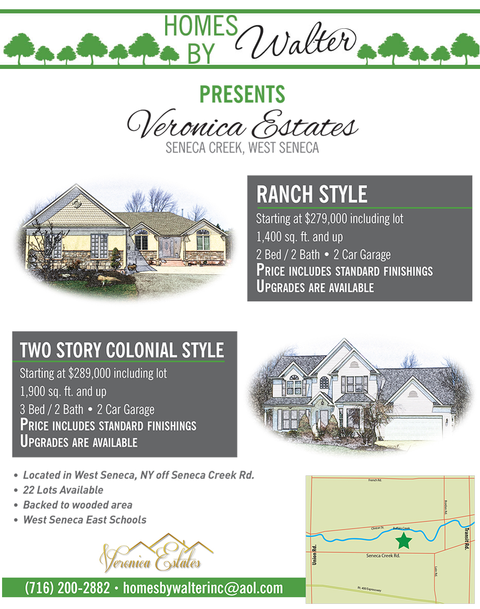 Veronica Estates West Seneca Real Estate Homes in West Seneca NY