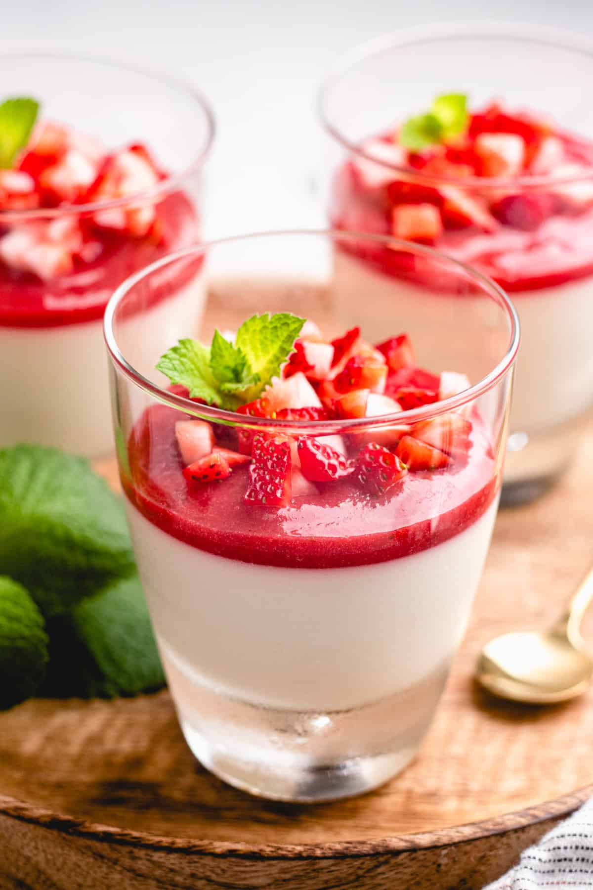Strawberry Panna Cotta Veronika's Kitchen