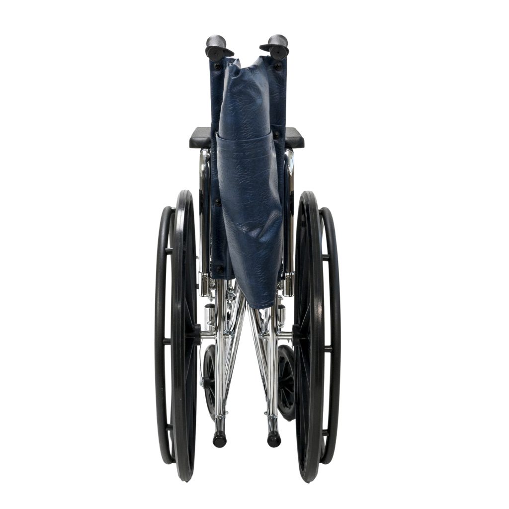 Chrome Heavy Duty Elevating Wheelchair with Safety Belt (Free Delivery