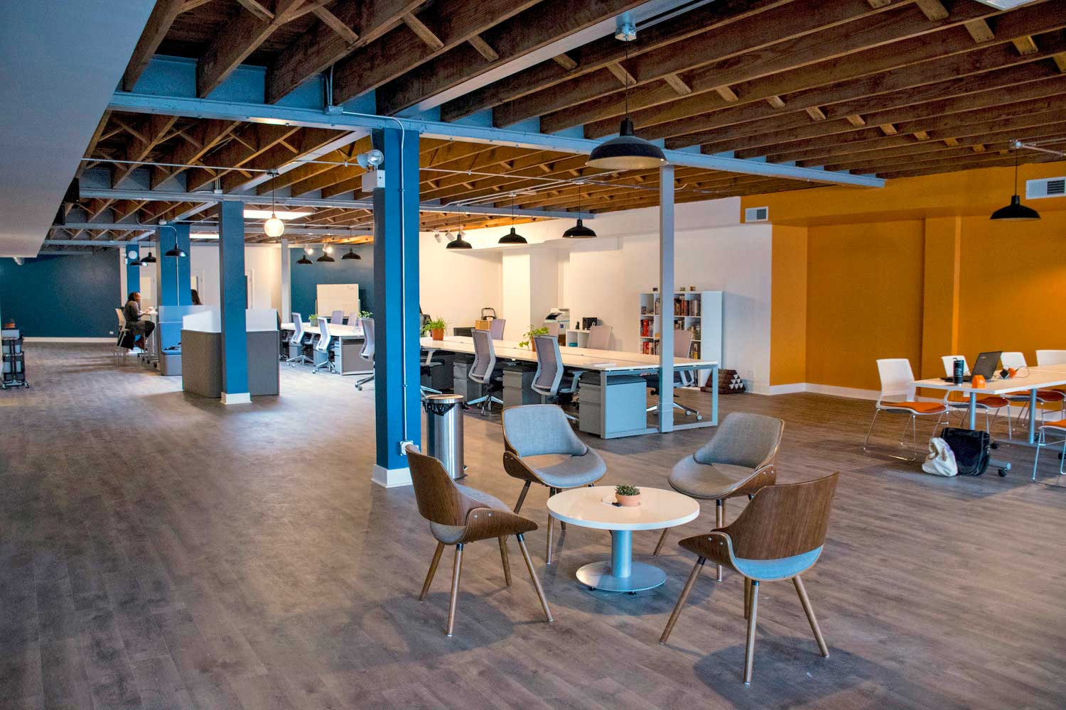 Coworking space Chicago office design Vertical Interior