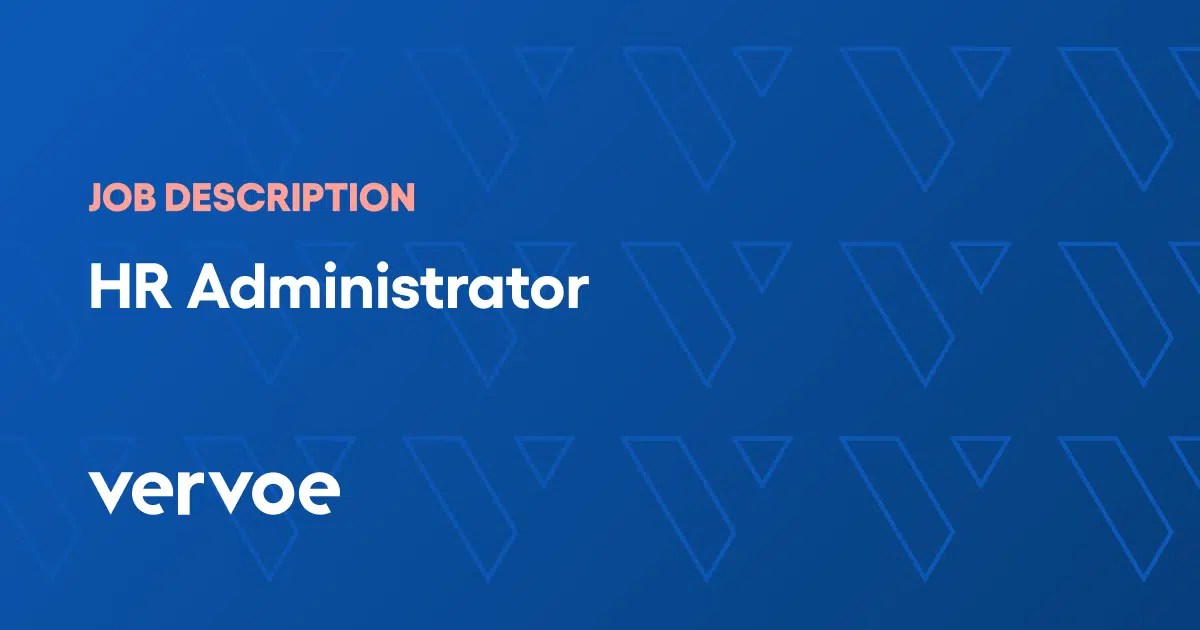 HR Administrator Job Description Template Vervoe