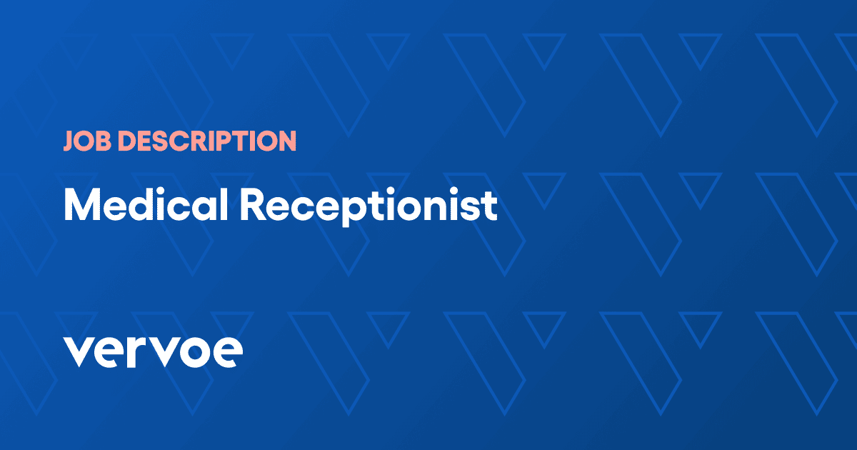 Medical Receptionist Job Description Template Vervoe